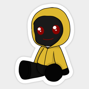 hoodie doll chibi Sticker